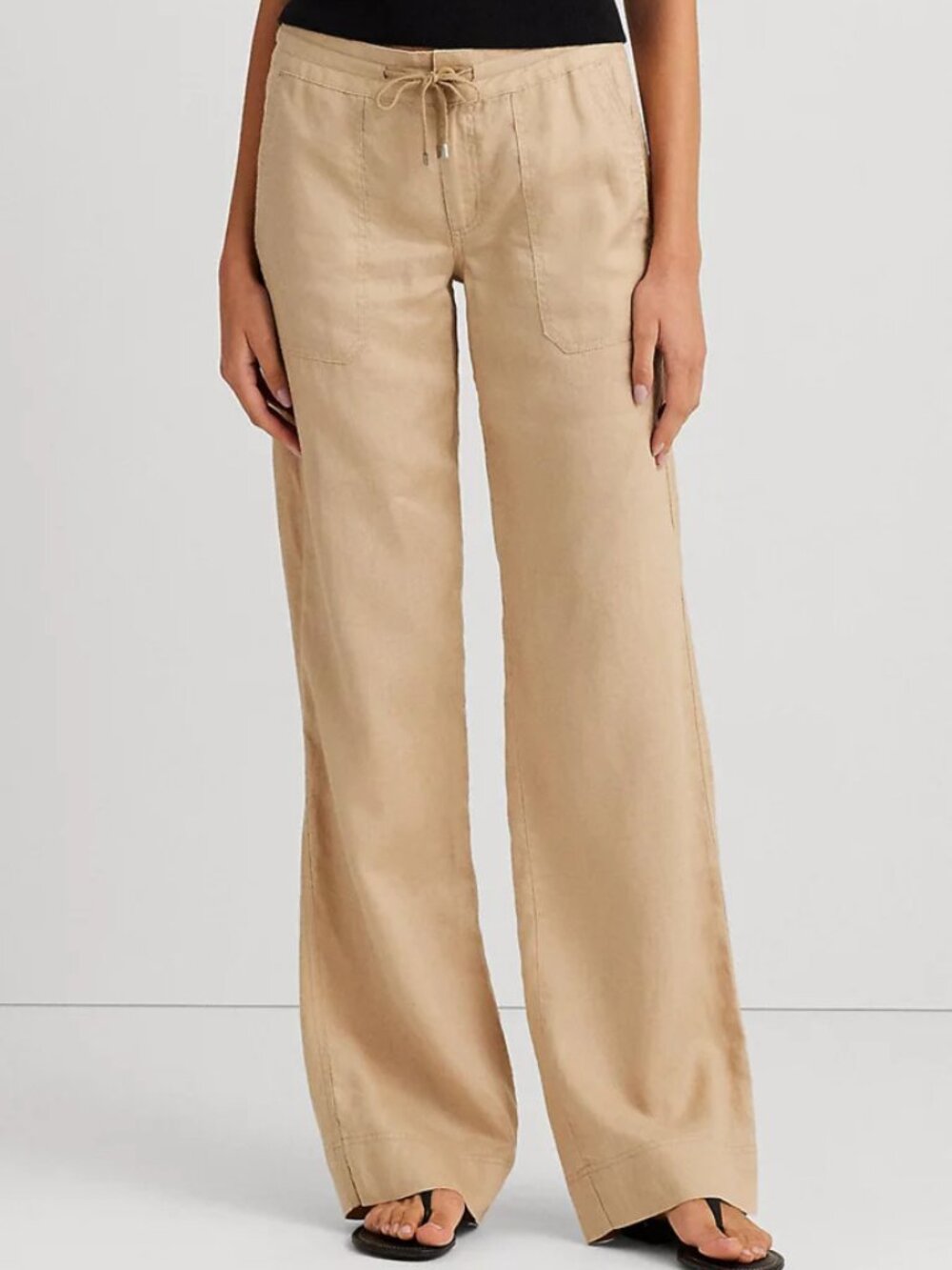 Lauren Ralph Lauren Linen Wide-Leg Pants Size 16